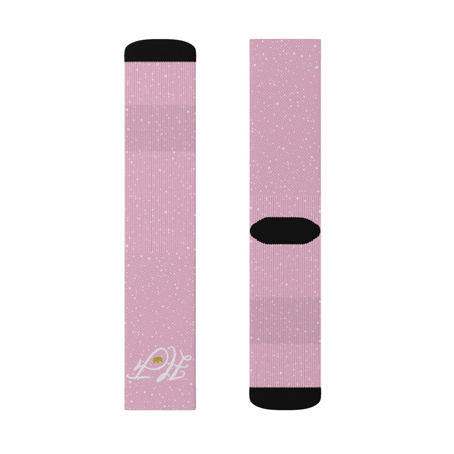 Pink “HF” Socks