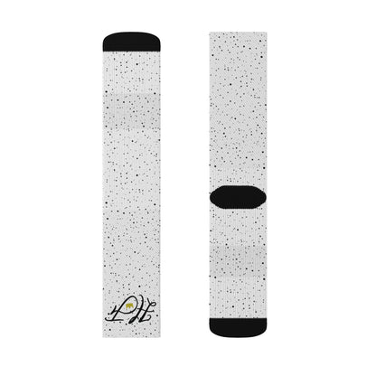 White “HF” Socks