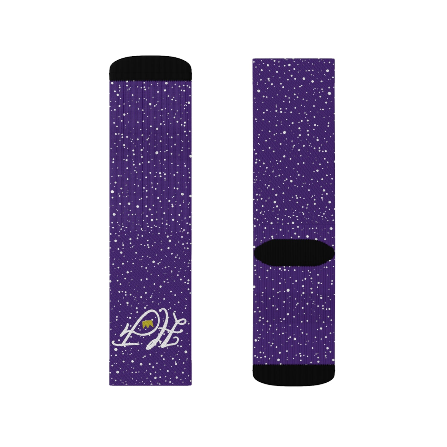 Purple “HF” Socks