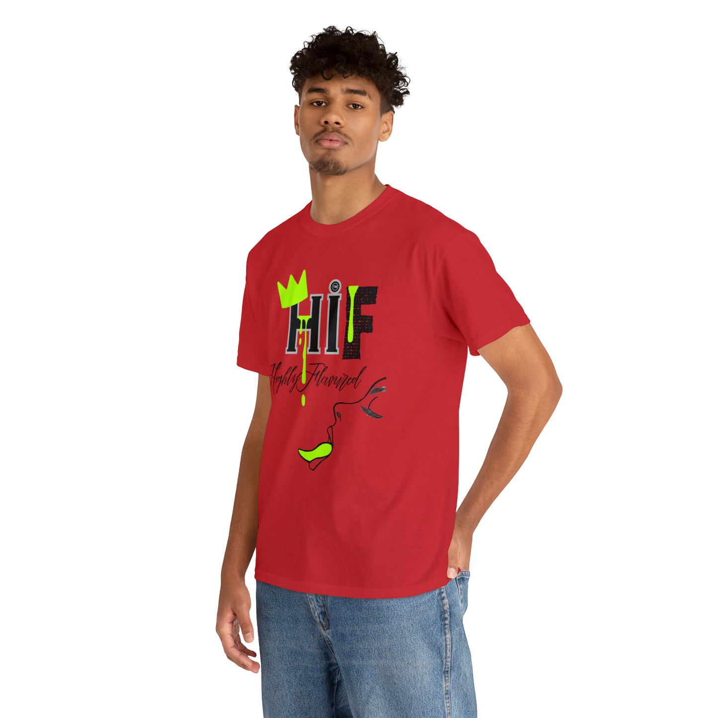 "Savory" NEON GREEN Drip Tee