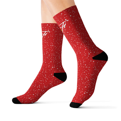 Red “HF” Socks