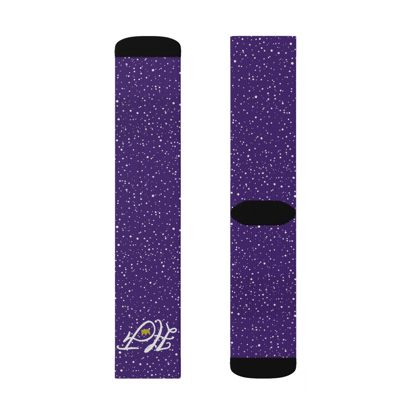 Purple “HF” Socks