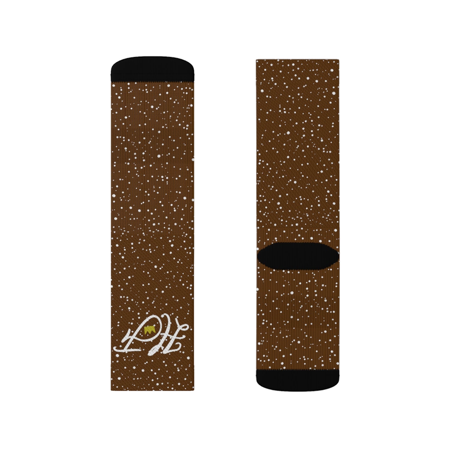 Brown “HF” Socks