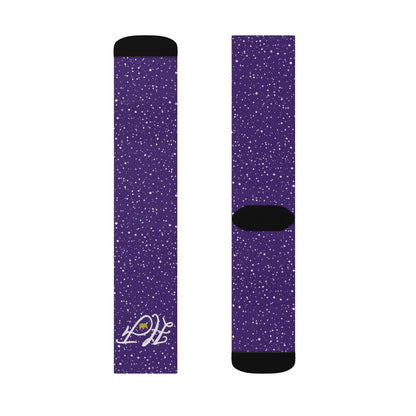 Purple “HF” Socks