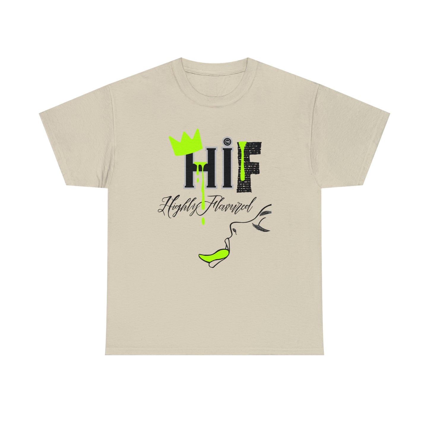 "Savory" NEON GREEN Drip Tee