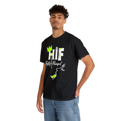 "Savory" NEON GREEN Drip Tee