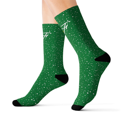 Green “HF” Socks