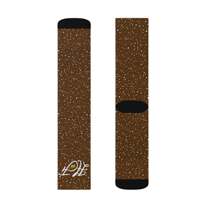 Brown “HF” Socks