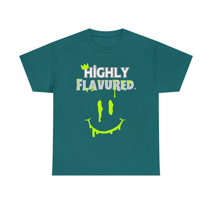 "Smighly" NEON GREEN/TEAL tee