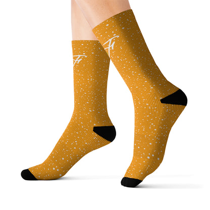 Orange “HF” Socks