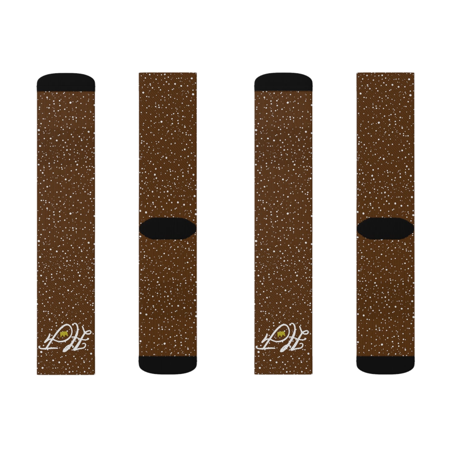 Brown “HF” Socks