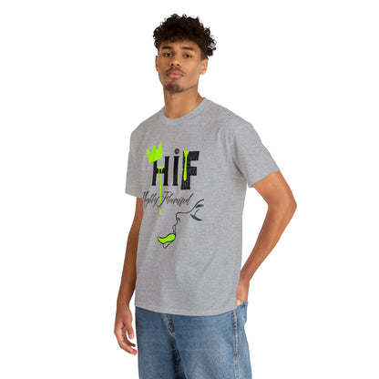 "Savory" NEON GREEN Drip Tee