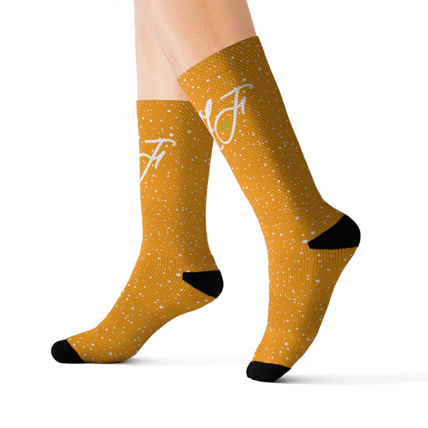 Orange “HF” Socks