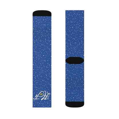 Blue “HF” Socks