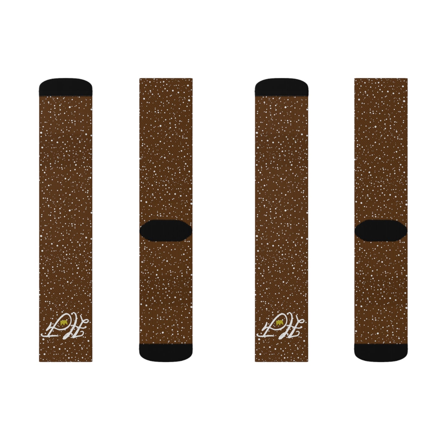 Brown “HF” Socks