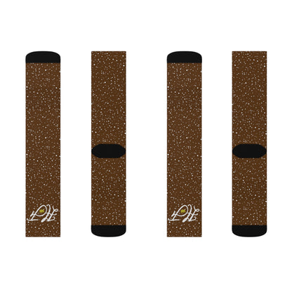 Brown “HF” Socks