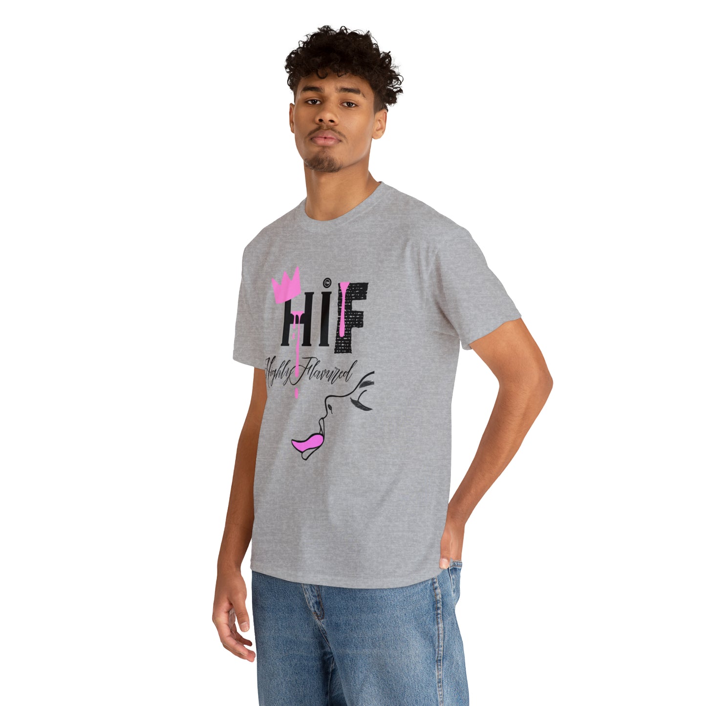 "Savory" PINK Drip Tee