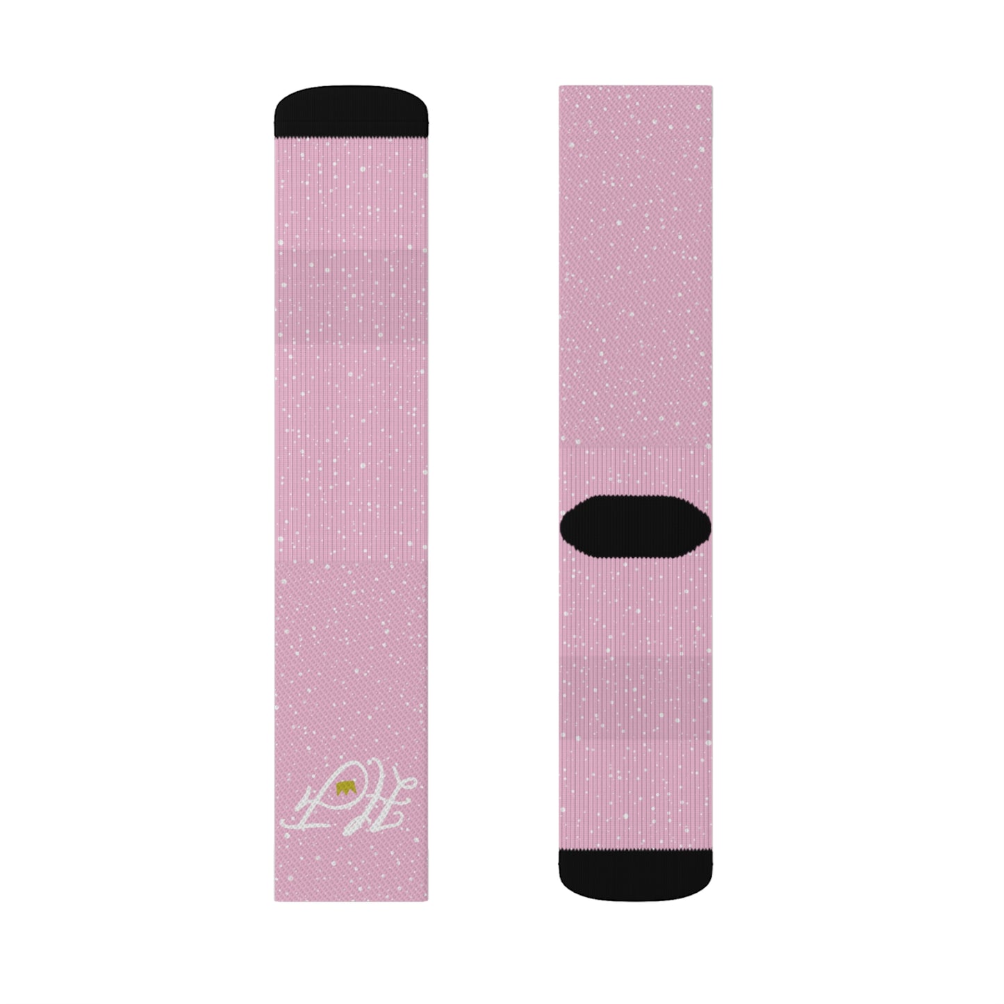 Pink “HF” Socks