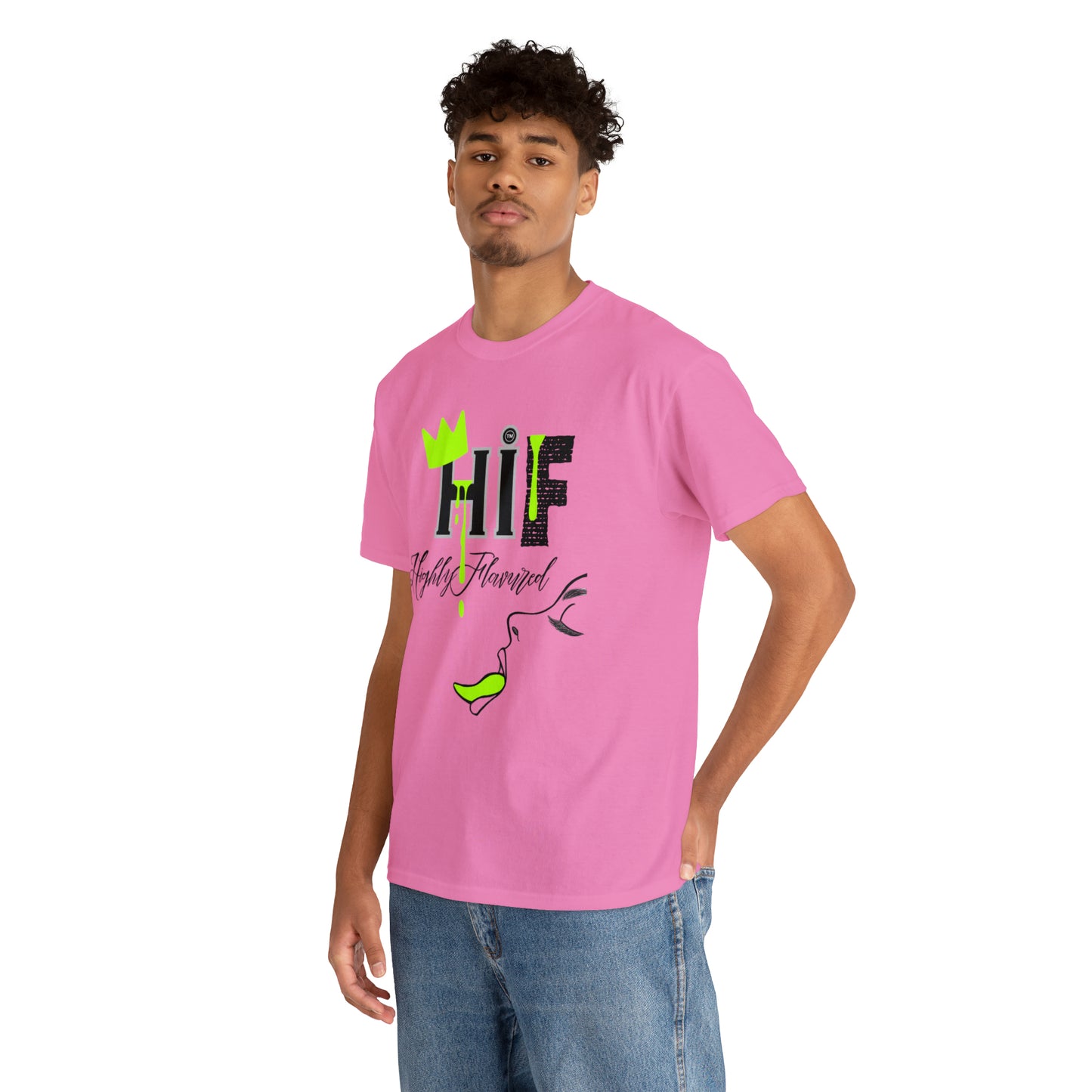 "Savory" NEON GREEN Drip Tee