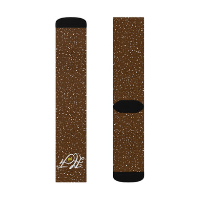 Brown “HF” Socks