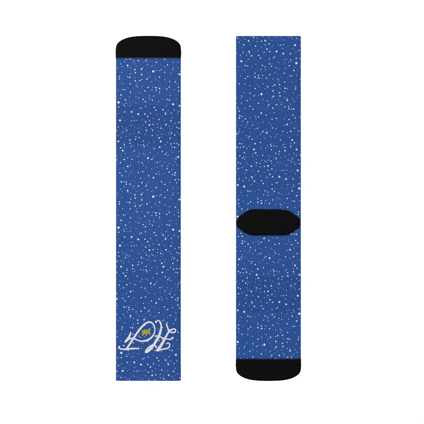 Blue “HF” Socks