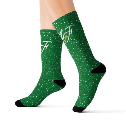 Green “HF” Socks