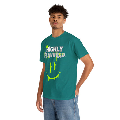 "Smighly" NEON GREEN/TEAL tee