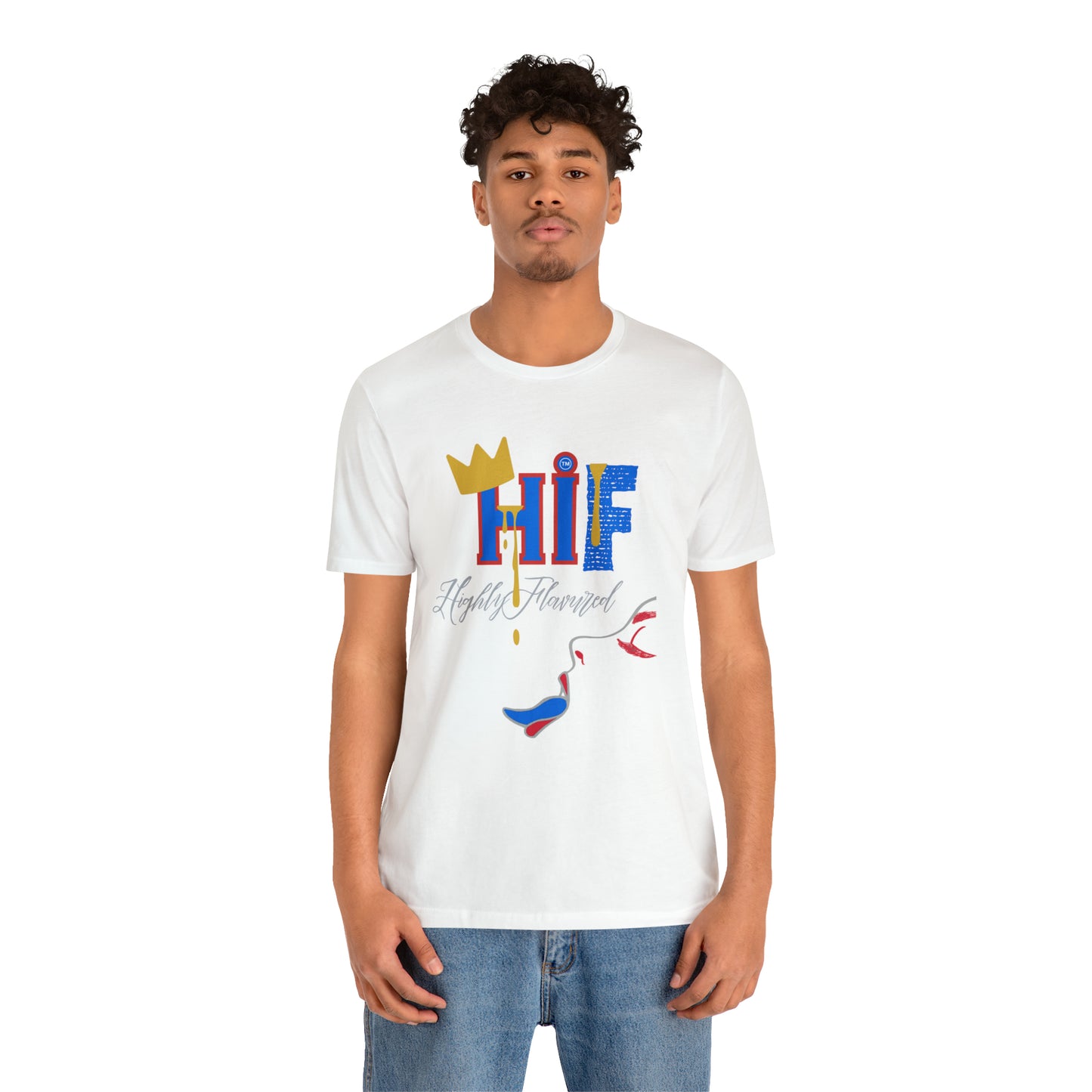 “Savory” Jordan 1 low WHT/RED/BLUE Tee Slim