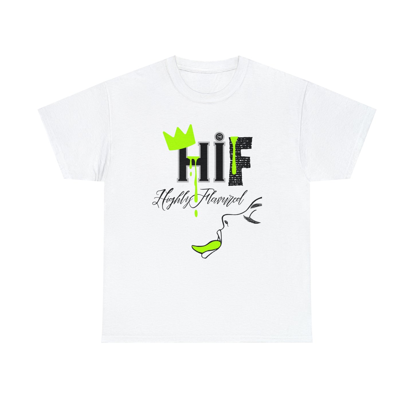 "Savory" NEON GREEN Drip Tee