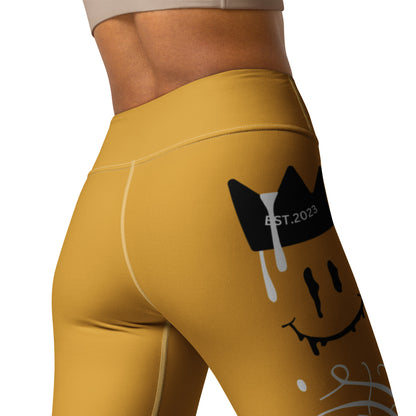 “HF” YELLOW Jordan 6 Yellow Ochre Yoga Leggings