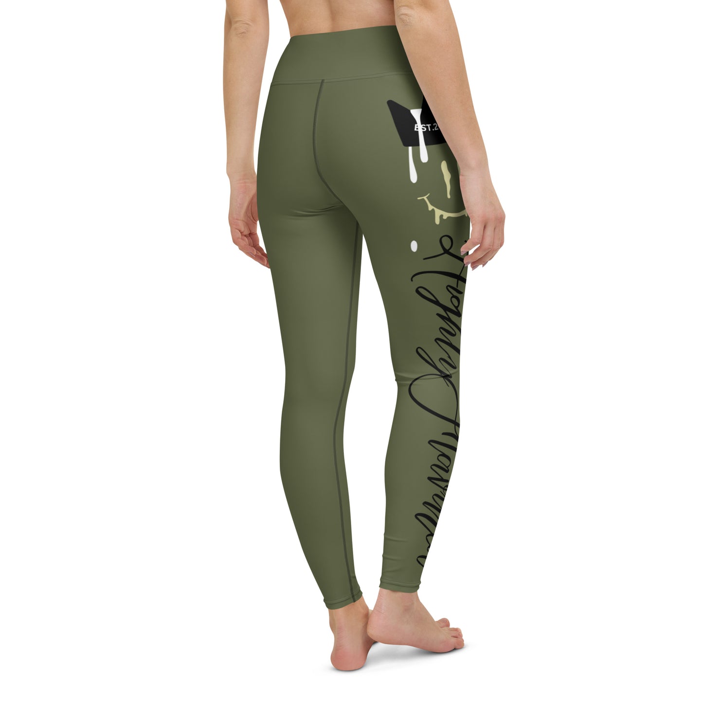 “HF” OLIVE Jordan 4 Craft Yoga Leggings