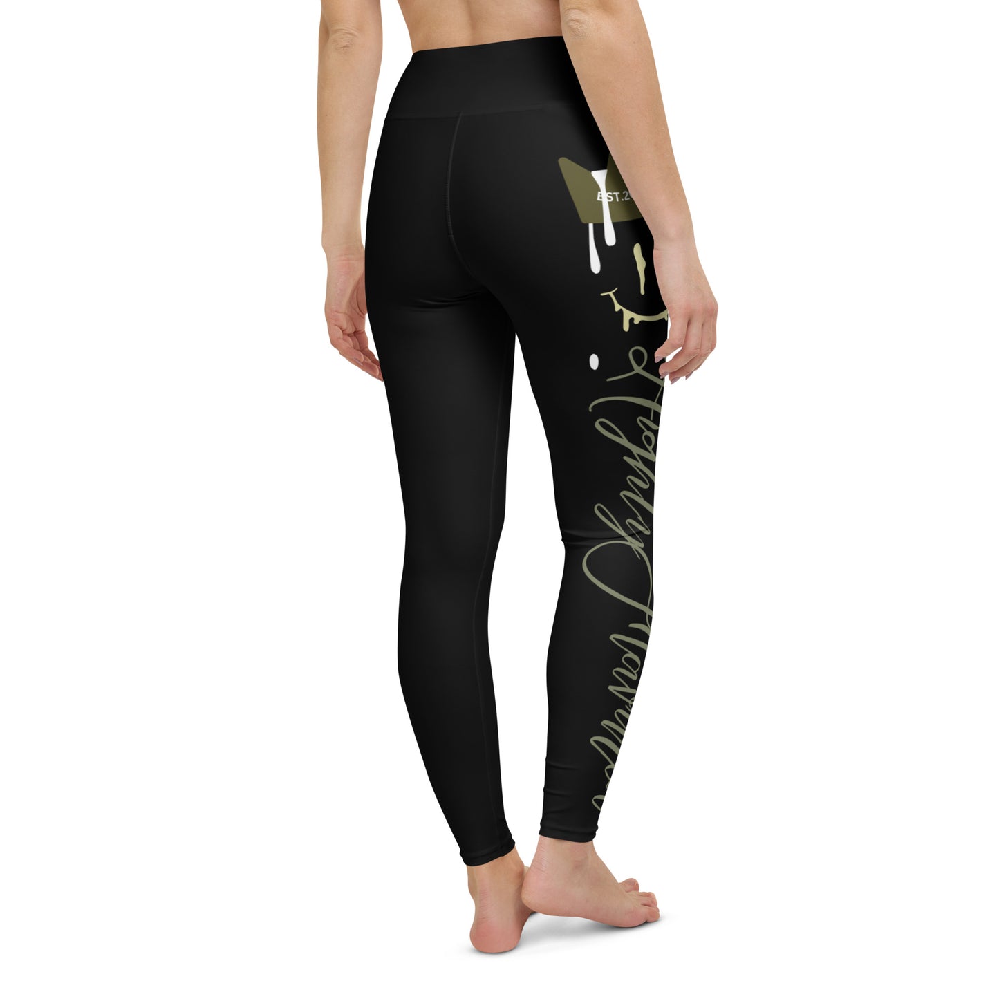 “HF” OLIVE Jordan 4 Craft Yoga Leggings BLK