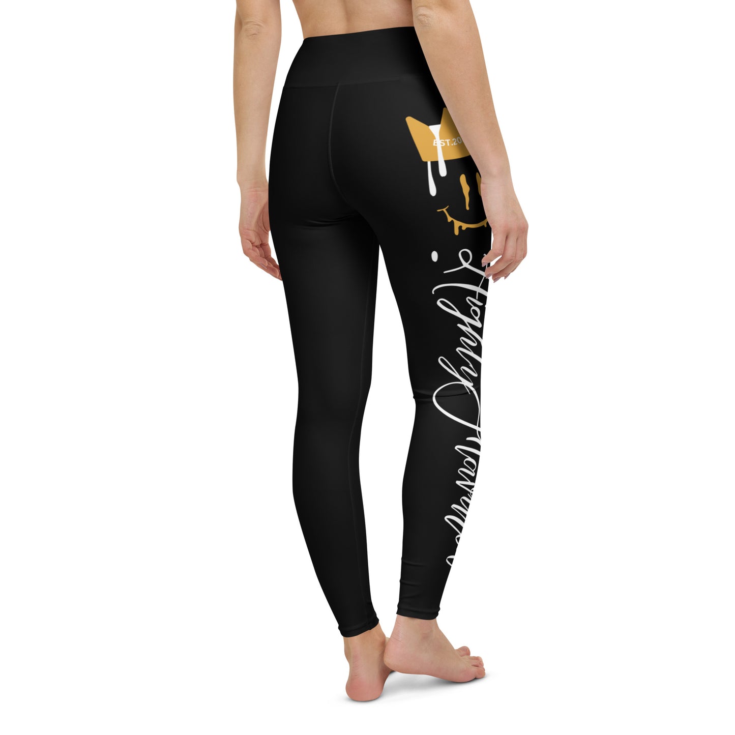 “HF” BLK Jordan 6 Yellow Ochre Yoga Leggings