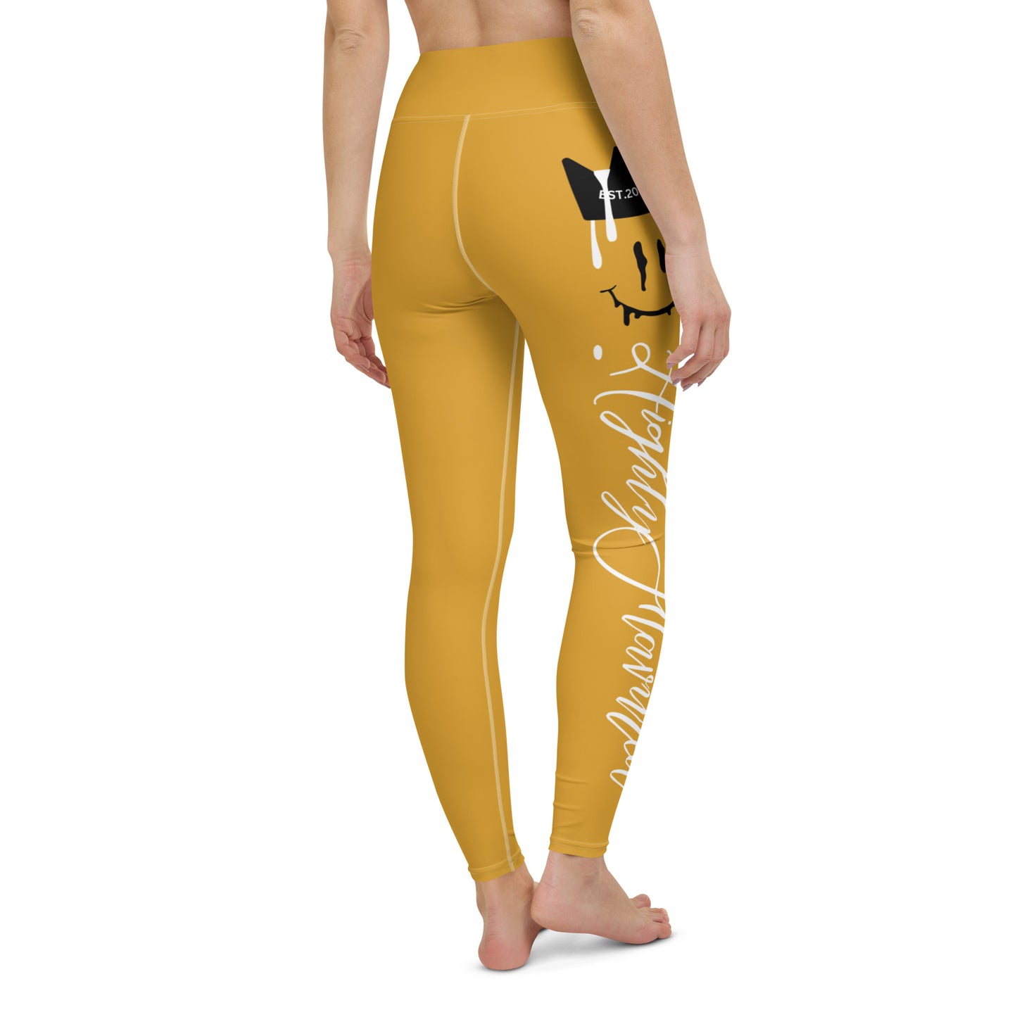 “HF” YELLOW Jordan 6 Yellow Ochre Yoga Leggings