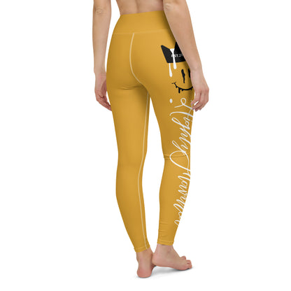 “HF” YELLOW Jordan 6 Yellow Ochre Yoga Leggings