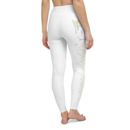 White “HF” Jordan 3 Craft Ivory Yoga Leggings