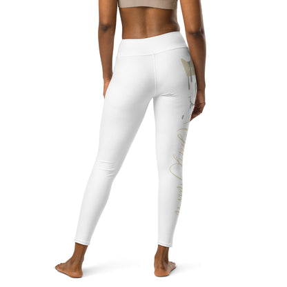 White “HF” Jordan 3 Craft Ivory Yoga Leggings