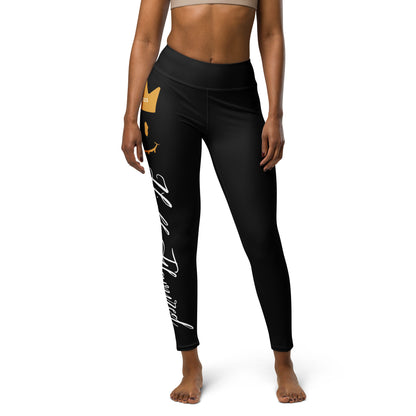 “HF” BLK Jordan 6 Yellow Ochre Yoga Leggings