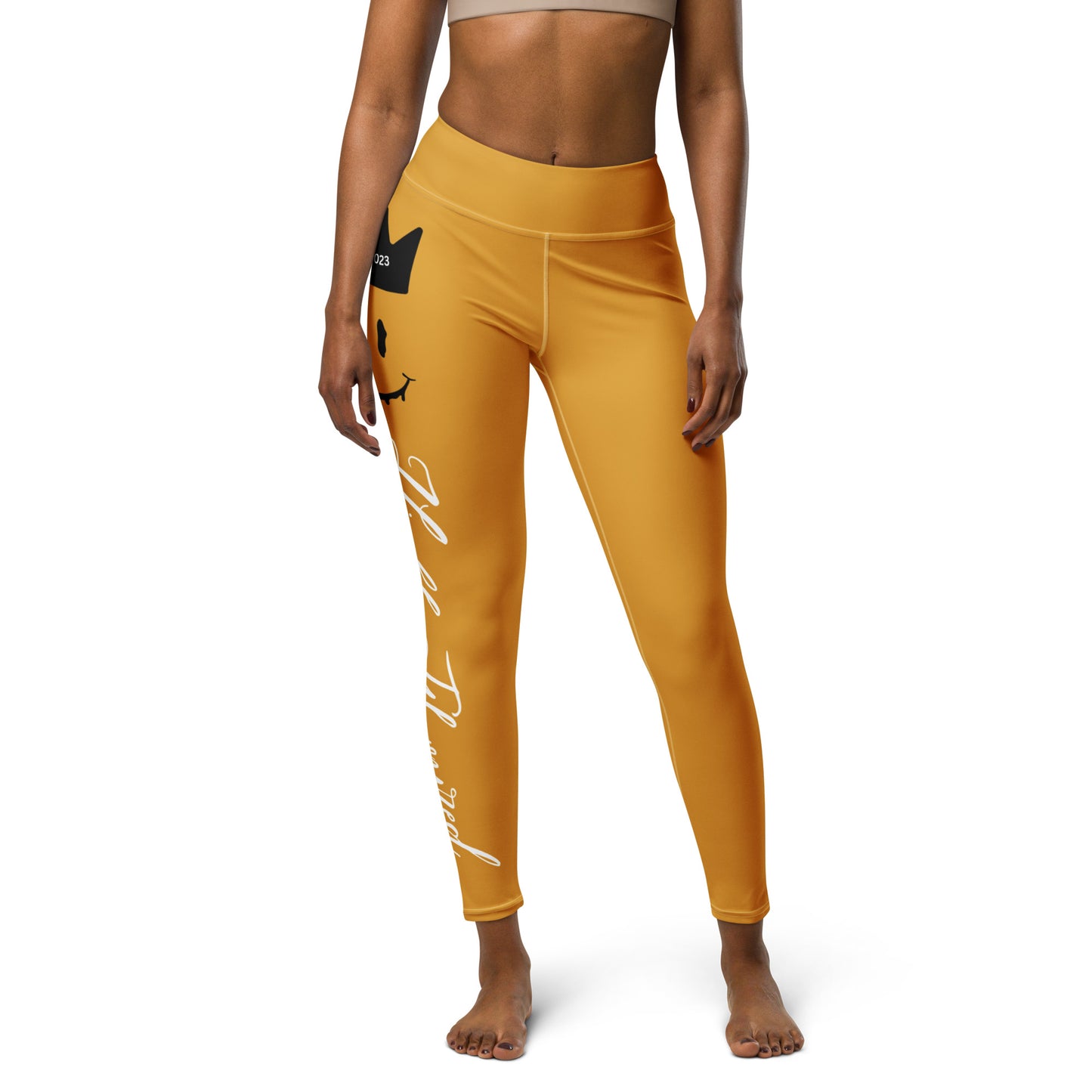 “HF” YELLOW Jordan 6 Yellow Ochre Yoga Leggings