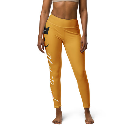 “HF” YELLOW Jordan 6 Yellow Ochre Yoga Leggings