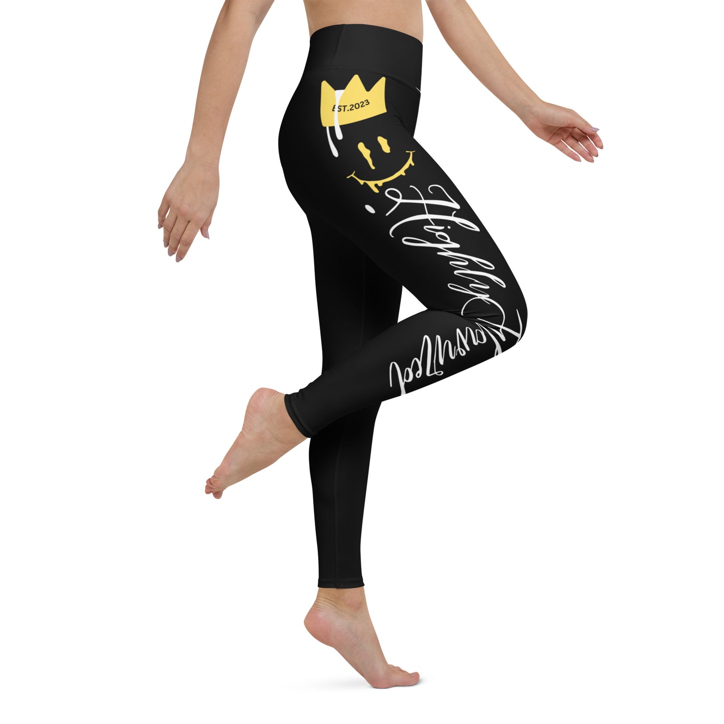 “HF” Original Black Yoga Leggings