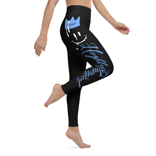 “HF” Black/Carolina Blue Jordan 1 Yoga Leggings