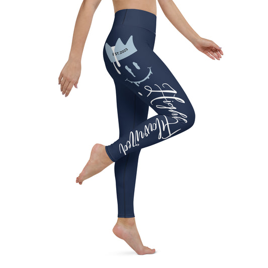 “HF” Navy Air Jordan 5 Yoga Leggings