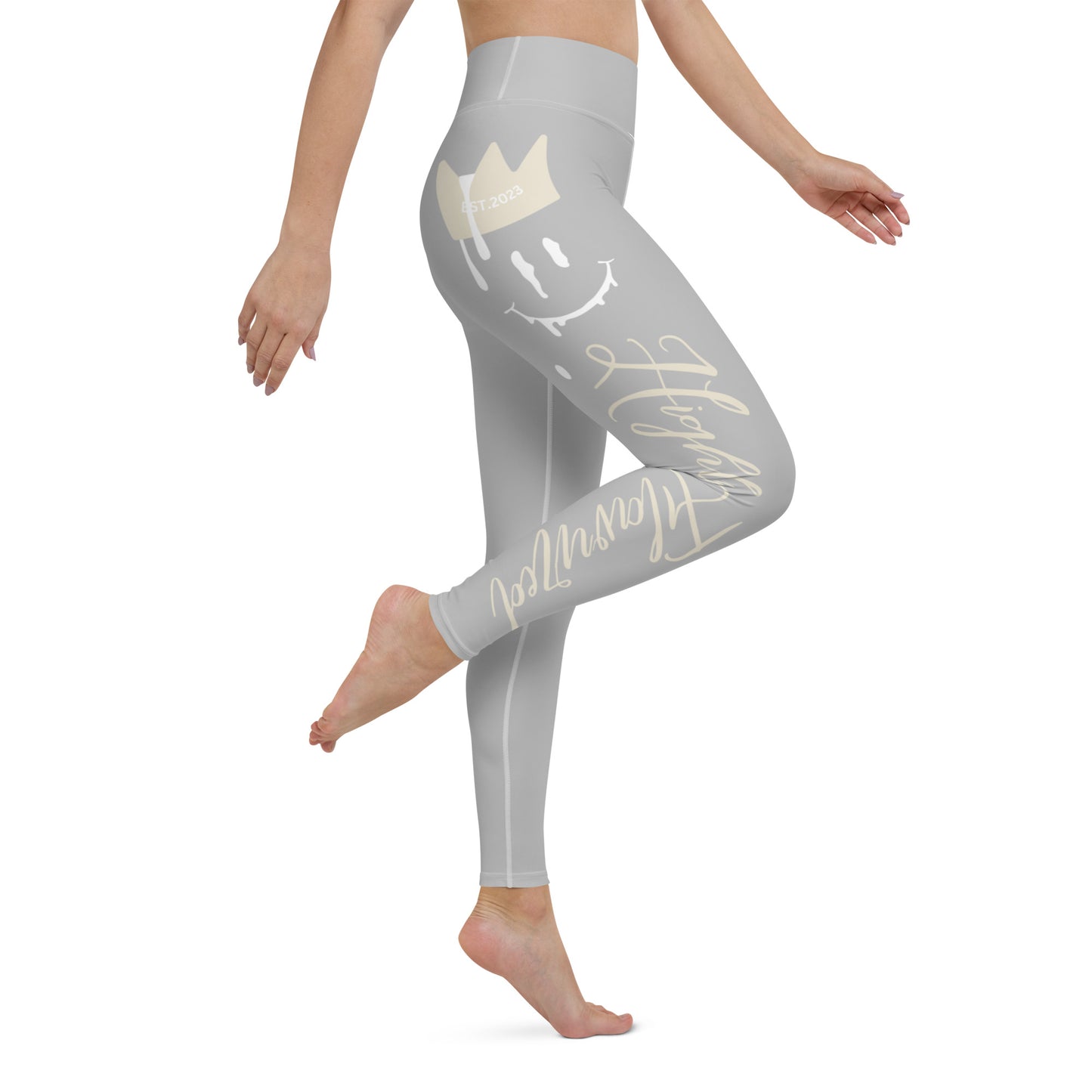 Grey “HF” Jordan 3 Craft Ivory Yoga Leggings