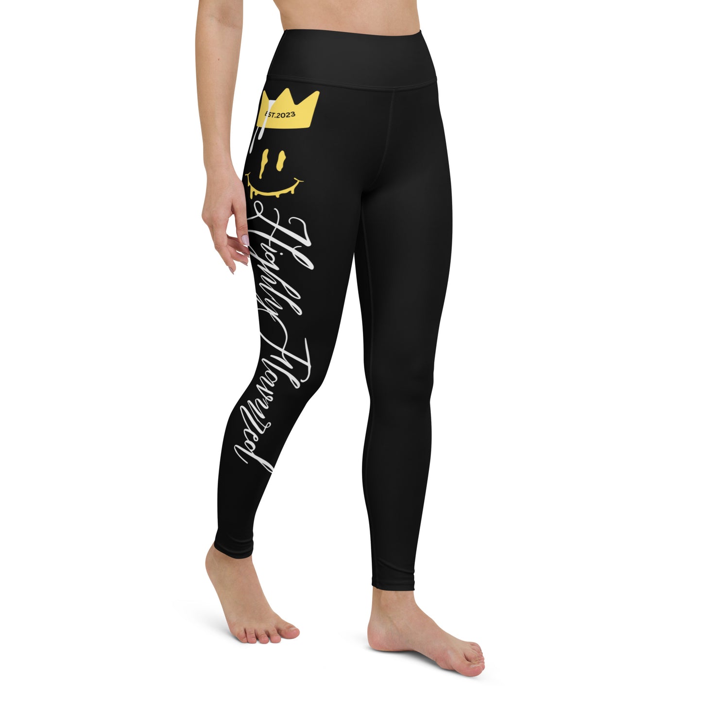 “HF” Original Black Yoga Leggings