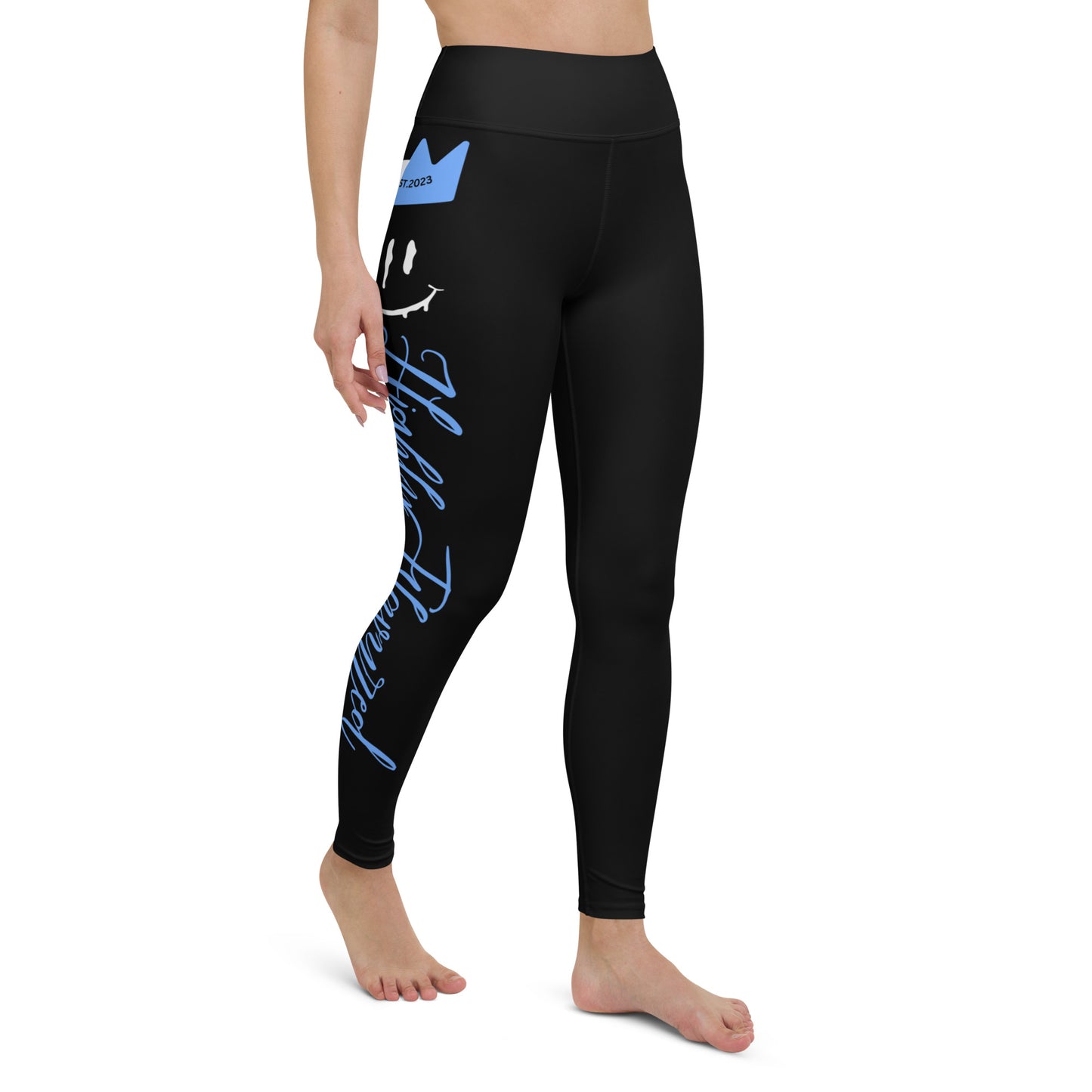 “HF” Black/Carolina Blue Jordan 1 Yoga Leggings