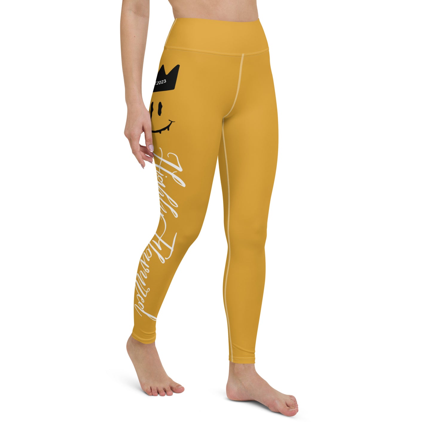 “HF” YELLOW Jordan 6 Yellow Ochre Yoga Leggings