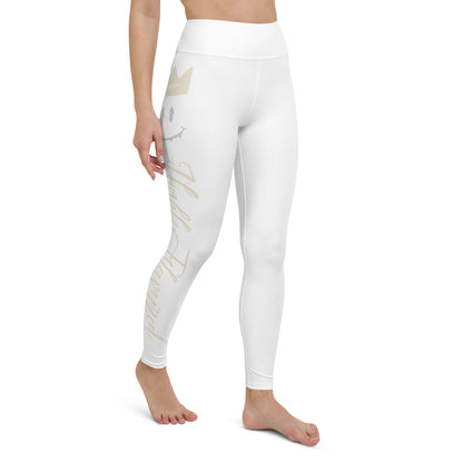 White “HF” Jordan 3 Craft Ivory Yoga Leggings