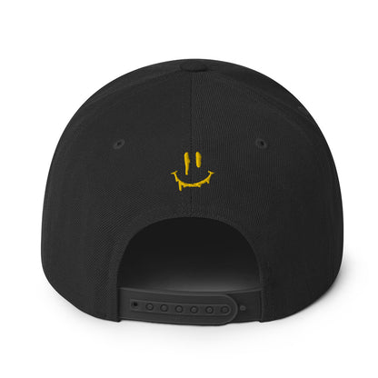 WHT/YELLOW "HF" Emblem Snapback Hat