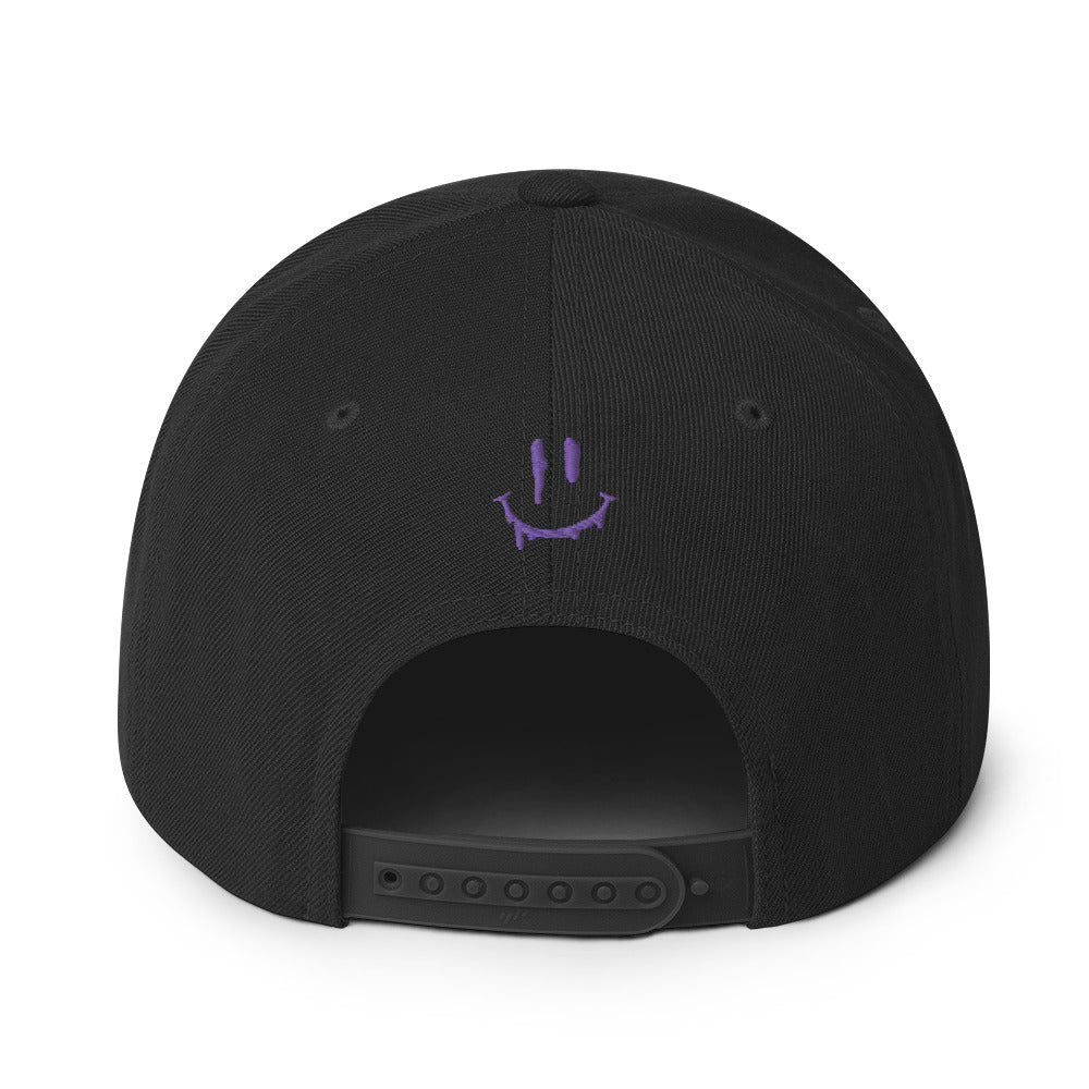 “HF” Black/Purple Snapback Hat